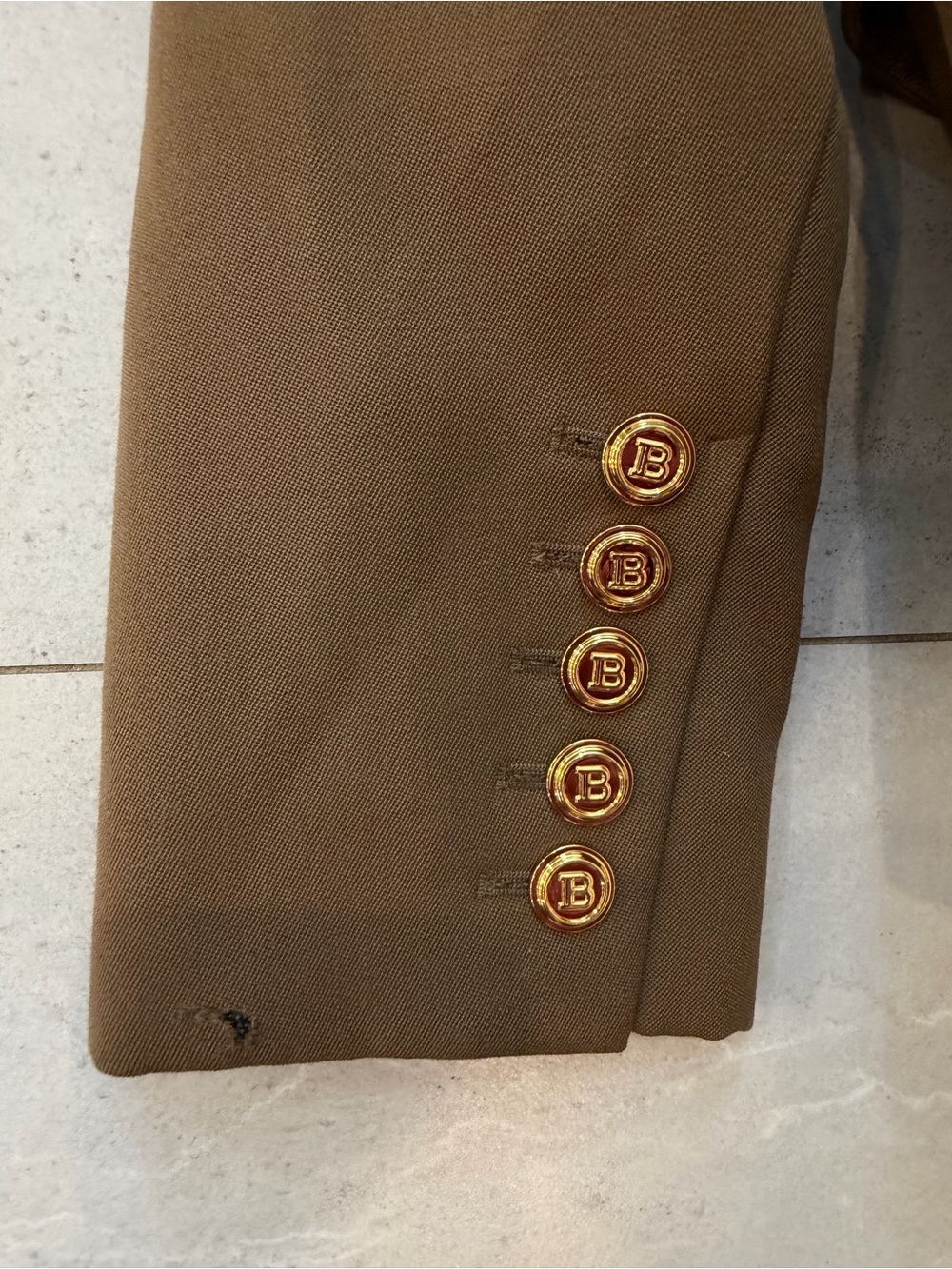 BALMAIN Paris Camel Double Breasted Blazer Size FR 38 / Fits like a Small - Picture 12 of 12